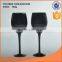 wholesale 475ml long stem black stemmed glass