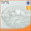 hot selling D24.7cm clear round glass dish with embossing