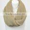 Premium Ultra Warm Solid Color Winter Knitting Pattern Snood Scarf