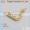Fashion right-angle side metal corner protector with diamond for bag accessory