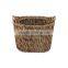 High quality water hyacinth basket,water hyacinth storage basket with handle