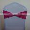 Cheap wedding spandex chair sash/ band with fabric bow for sales