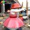 Fiberglass cartoon snowman statue for water park decoration