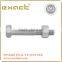DIN931 Grade 8.8 Half Thread Carbon Steel Hex Bolt and Nut