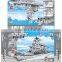 Famous 1275PCS cruise warship large blocks building toy