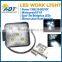 Diecast aluminum housing 15W square led work lights