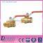 Brass female and male ball valve for the gas
