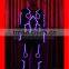 Stage show led clothin controlled by DMX 512,full colore men costume light,light up robot costumes for sale