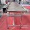electric unloading roller conveyor for products transfer