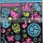 Glow in dark decal star sticker Luminous Fluorescent Wall Art_Colorful