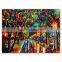 Hot selling streetscape knife oil painting on canvas