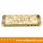 Promotional factory price mother of pearl design for iphone 5s 24k gold plating back replacement housing