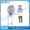 Blank golf divot tool with custom ball marker