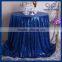 SQ027A Many colors available Custom made beaded metalic royal blue sequin table cloth