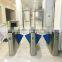 waist high gate flap barrier/ bi-directional swing turnstile/Ticket Counter Machine