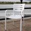 Factory hotselling white aluminum cheap outdoor garden furniture