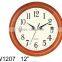 Retro style wood art wall clock for decoration