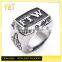 Jingli Jewelry Cheap Wholesale Stainless Steel FTW Letter Biker Rings, Vintage Hot Selling Biker Rings (HF-090)