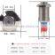 12mm illuminated metal latching push button switches with high flat button