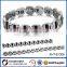 Titanium Stainless Steel Magnetic Germanium Cristal Rhinestone Bracelet Chain