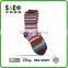 various contrast color stripe fluffy socks