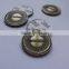 custom antique brass metal coin,brass metal nameplate with logo embossed