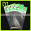 opp plastic self adhesive cellophane bags with printed header