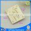 Q-1551 custom metal plate for handbags gold fancy logo tag