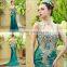 2016 Luxury Rhinestone Crystal Sequin Mermaid Evening Dress High Neck Beading Backless Sexy Formal Party Gowns ML161