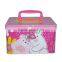 Handle Tin Cartoon Kids Coin Bank with Lock