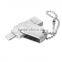 Silver color Super Slim Metal Swivel USB Flash Drive u disk With Key Ring
