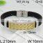 Wholesale new gold black leather mens bracelet models