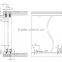 Hot Sell Internal Hanging Wardrobe Sliding Door Fittings for Closet Sliding Door