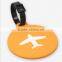 2016 Custom Gift Airplane Soft PVC Plastic Luggage Tags