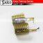 Plastic mesh fishing cage feeder with terminal swivel snap