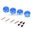 Aluminum 5.0/6.0/7.0/9.0/11.0 Wheel Hex Drive With Pins & Screws 4pc For HSP/HPI/Taniya