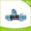 China professional hdpe pp compression fittings,tee plastic pipe fittings