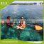 amazon hot sell PC plastic 100% crystal clear bottom kayak transparent