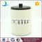 Wholesale modern style decal set of 5 ceramic kitchen canister sets