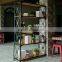 Rustic 5 tiers wood living room Shelf