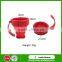 Portable safe reusable silicone collapsible cup / silicone folding cup