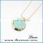 Fashion design simple gold chain necklace gemstone chain necklace