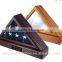 Customize High-grade triangle wooden flag box