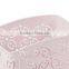 Pink Arc-shaped Metal Punched Pen Ruler Pencil Holder
