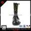 Genuine Leather and Woodland Polyester Oxford Military Boots