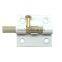 Good Quality Iron White Barrel Bolt, 2" White And Brass Finish Door Bolt, Window Barrel Bolt Lock