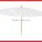 White color silk wedding parasol