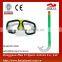 Snorkel mask glasses with lightweight plastics frames / silicone masks strap for kids