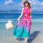 Beautiful summer Bohemia long dress for women Ladies casual beach dress spring summer 2016