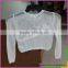 Best selling new high quality white girl crochet hollow jacquard autumn winter sweater cardigan